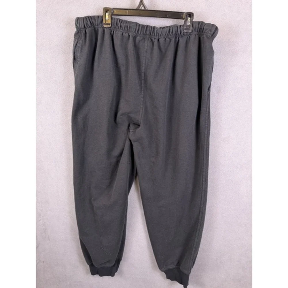 Champion‎ Joggers Men 3XL Adult Black Pants Spell out Logo Sweatpants Fleece